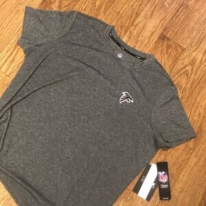 NFL Atlanta Falcons Dark Gray Women’s Short Sleeve Crew Neck Shirt Size XL